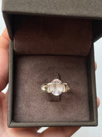 Bespoke Pink quartz Silver ring